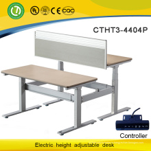 Современный и мода Электрический Высота Регулируемый подъем компьютерный стол для двух человек